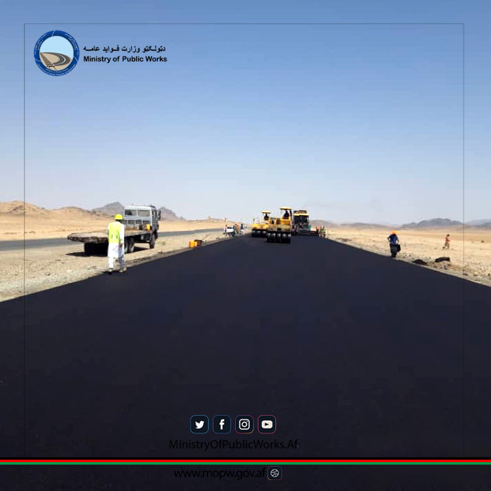 د کندهار - سپین بولدک د دویم لاټ سړک چارې ۷۵ سلنه پرمختګ لري