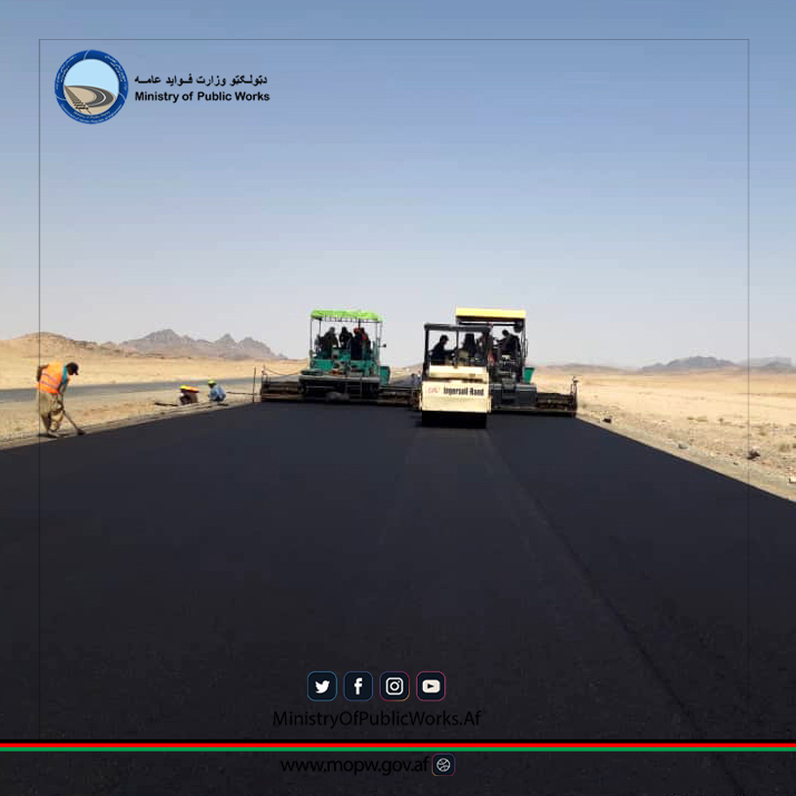 د کندهار - سپین بولدک د دویم لاټ سړک چارې ۷۵ سلنه پرمختګ لري