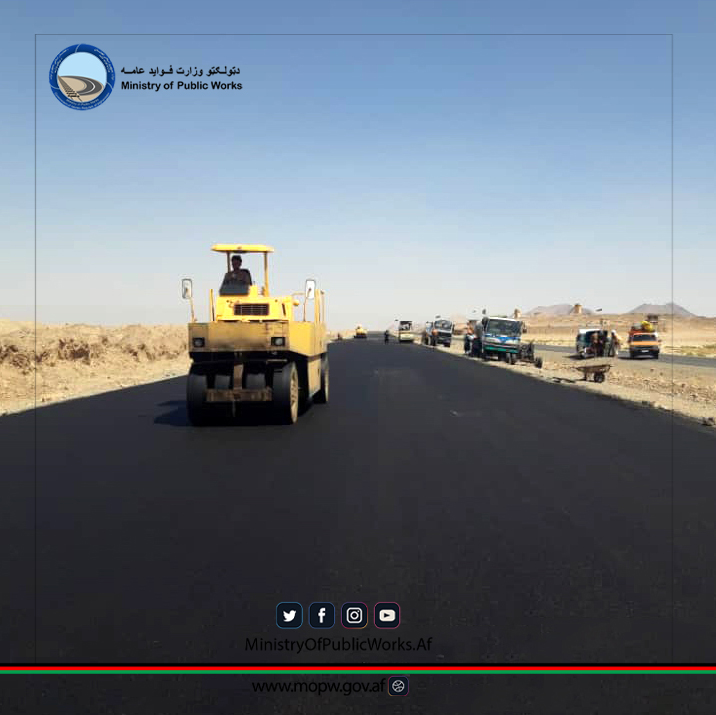 د کندهار - سپین بولدک د دویم لاټ سړک چارې ۷۵ سلنه پرمختګ لري