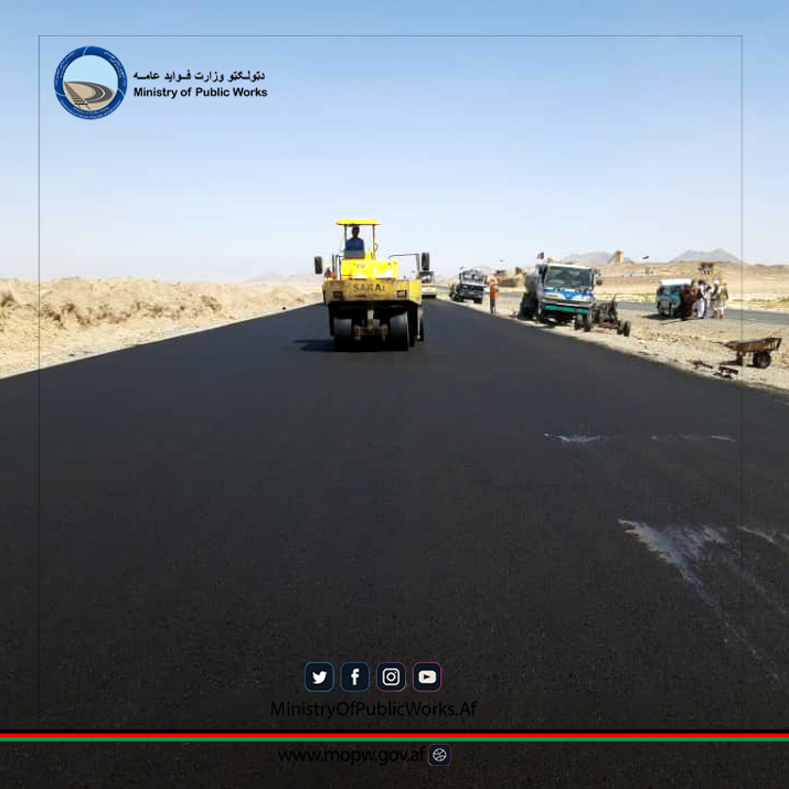 د کندهار - سپین بولدک د دویم لاټ سړک چارې ۷۵ سلنه پرمختګ لري