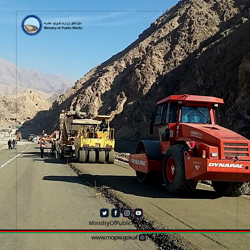 د دوشي - بامیانو د لومړۍ برخې سړک د جوړلو چارې ۴۸ سلنه کاري پرمختګ لري