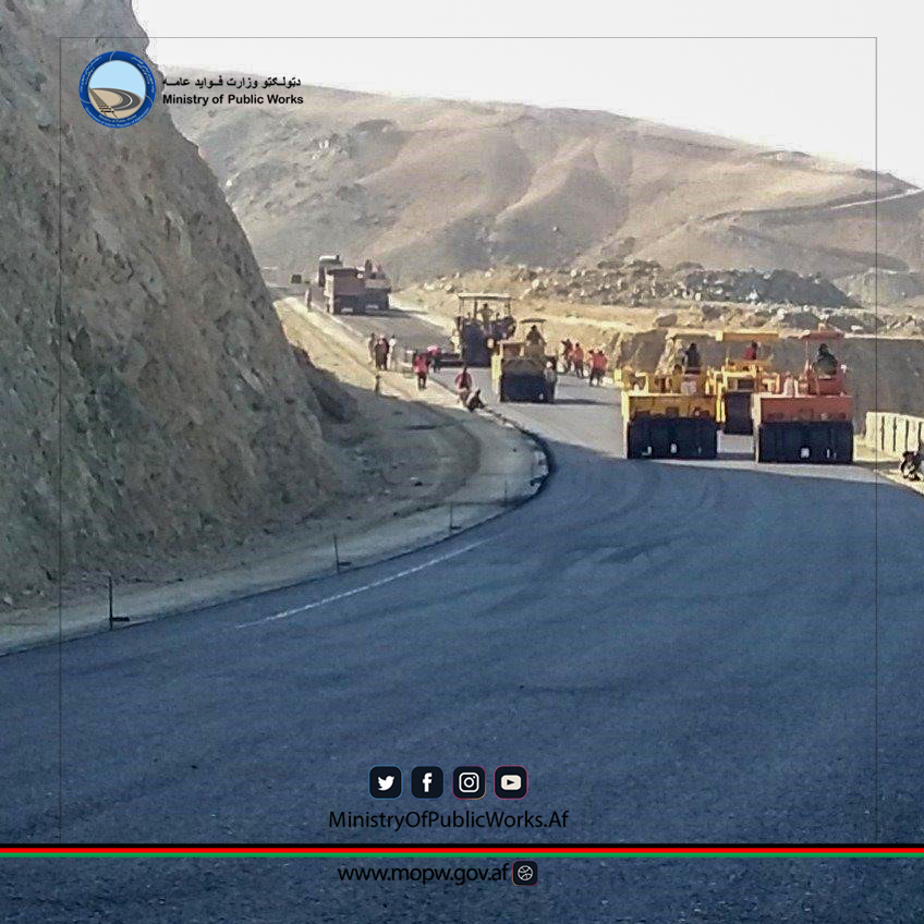 د دوشي - بامیانو د لومړۍ برخې سړک د جوړلو چارې ۴۸ سلنه کاري پرمختګ لري