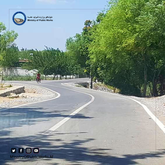 کار اعمار و ساختمان بخش سوم سرک دانش – پل مغان عنقریب تکمیل میگردد 