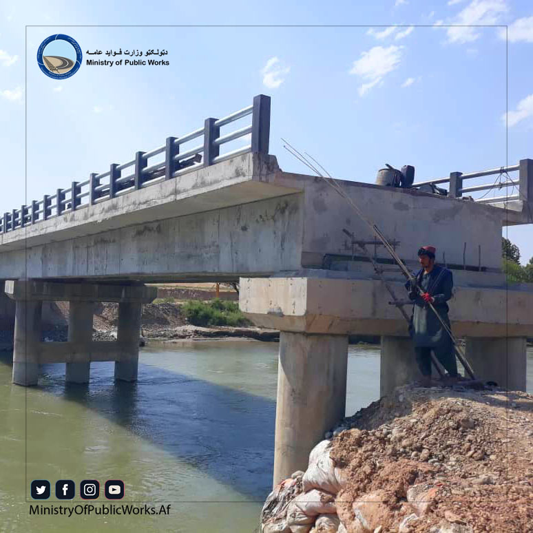 بغلان: اعمار و ساختمان پُل در فابریکه قند قریه قندهاری ۷۰ فیصد پیشرفت کاری دارد