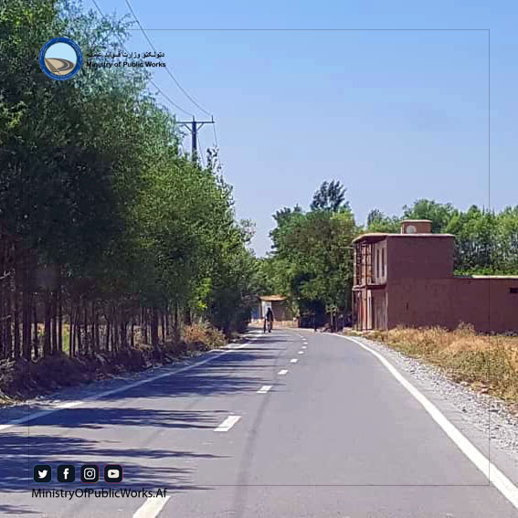 کار اعمار و ساختمان بخش سوم سرک دانش – پل مغان عنقریب تکمیل میگردد 