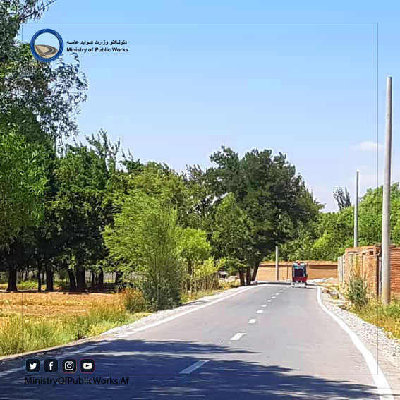 کار اعمار و ساختمان بخش سوم سرک دانش – پل مغان عنقریب تکمیل میگردد 