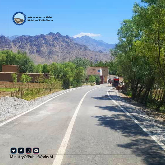 کار اعمار و ساختمان بخش سوم سرک دانش – پل مغان عنقریب تکمیل میگردد 