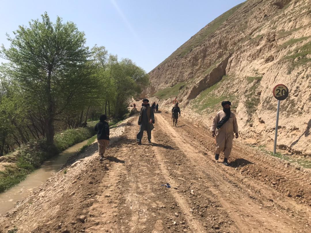 تصاویر سرک ولسوالی کوهستانات ولایت سرپل