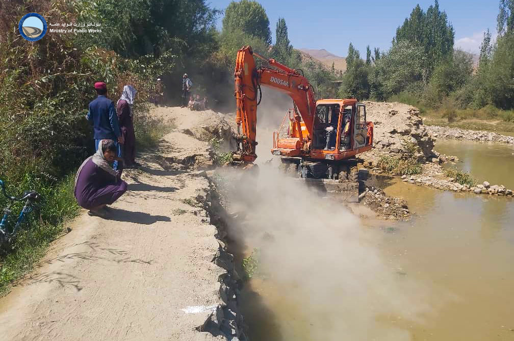 A 45-meter long bridge in Maidan Wardak is under-construction