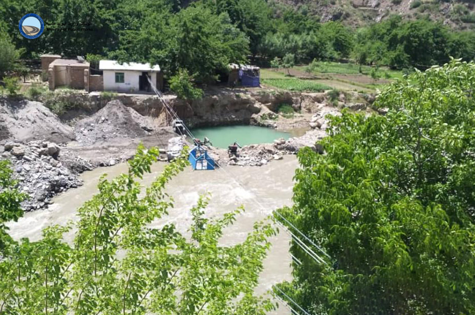 Salang district; an RCC Bridge is being built instead of a cable car