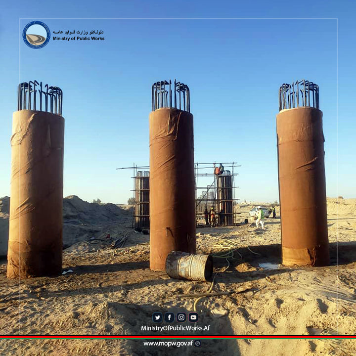 Nimroz: The 300-Meter long RCC Bridge between Zaranj and Kong district hits 83% progress