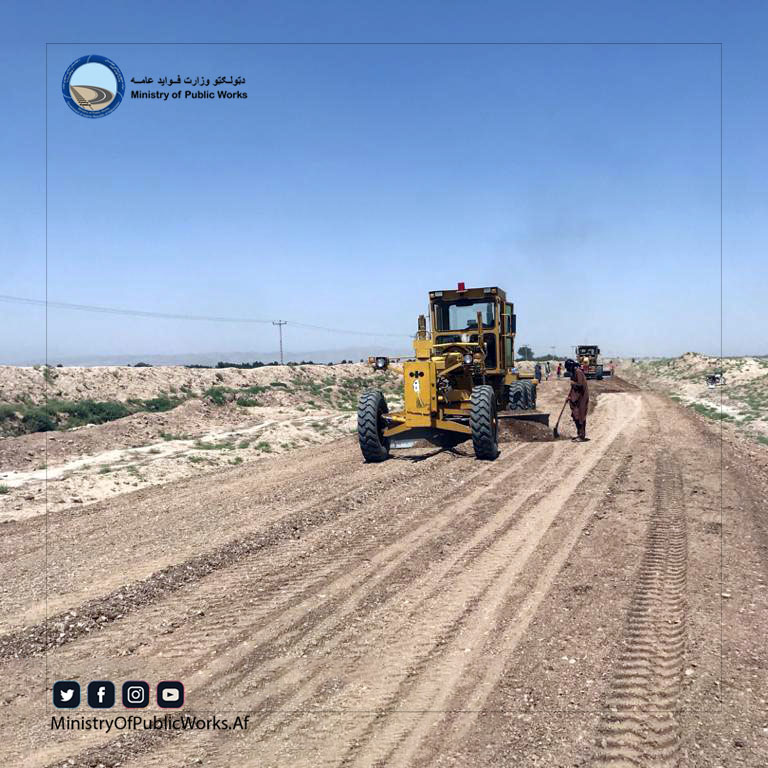 کار اعمار و ساختمان سرک در ولسوالی گذره ولایت هرات ۴۷ فیصد پیشرفت کاری دارد