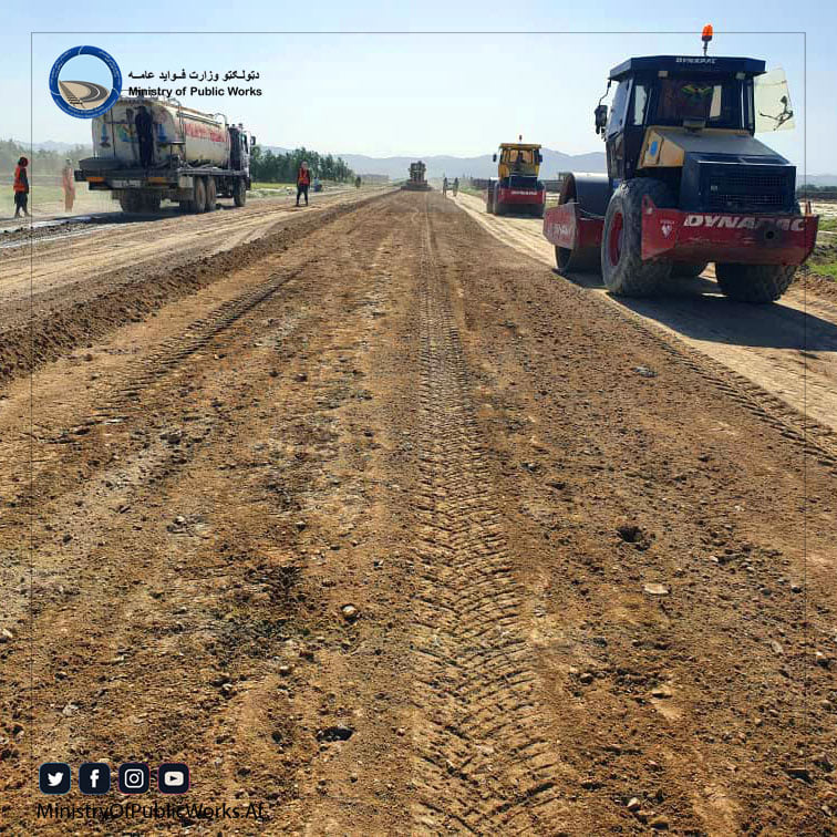 The 4th section of Gardez-Zurmat road continues with 24% progress