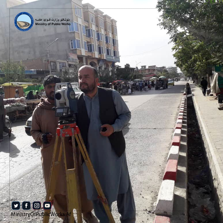 Logar: The technical survey of internal roads of Pol-e Alam city has started