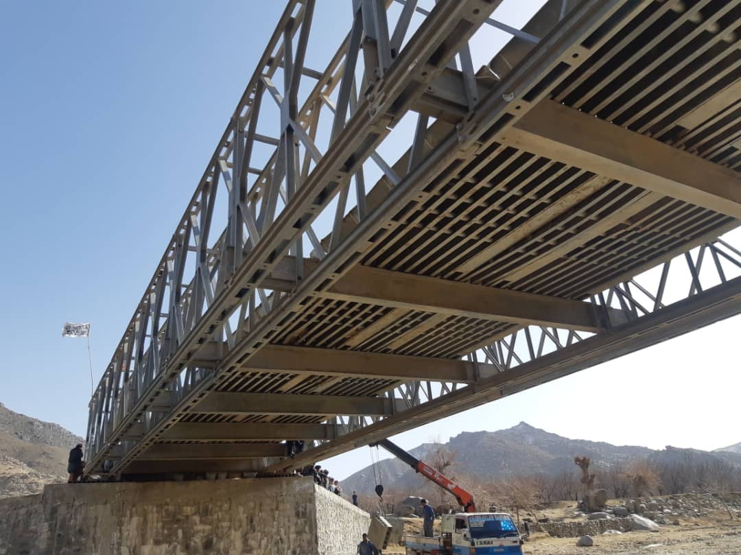 یک پایه پُل ۲۴ متره در ولسوالی دایچوپان ولایت زابل به بهره برداری سپرده شد