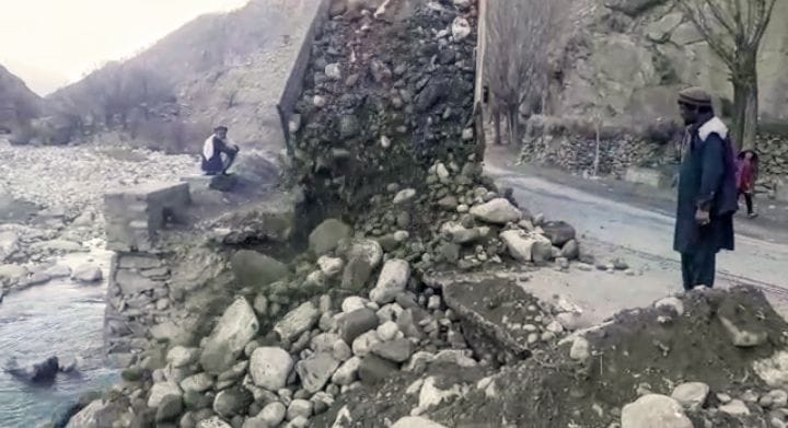 صدها متر ساحه سیل‌بر در ولسوالی دره ولایت پنجشیر تحکیم‌ کاری شد