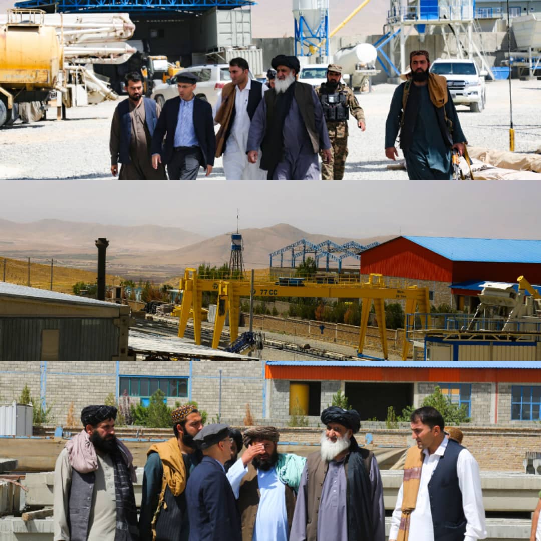 سرپرست وزارت فوایدعامه از شرکت ساختمانی ۷۷ ترکی بازدید نمود