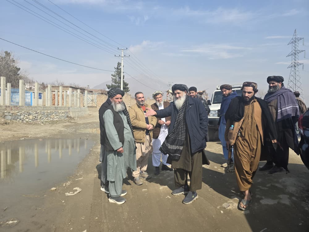 د ټولګټو وزارت محترم وزیر د بګرام – جبل السراج له دویم لین سړک څخه لیدنه وکړه