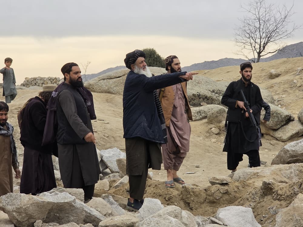 د ټولګټو وزارت محترم وزیر د کاپیسا ولایت  تر کار لاندې پروژو څخه لیدنه وکړه